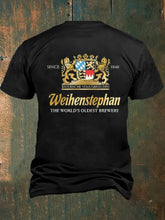 Männer Bavaria bedrucktes Kurzarm-T-Shirt